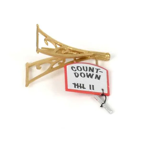 Department 56 Replacement Parts<Countdown To Christmas Headquarters Sign