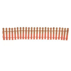 Department 56 Village Halloween Accessories<Pumpkin Orange Glitter Fence