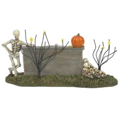 Department 56 Village Halloween Accessories<We'Re A Skeleton Crew Sign