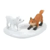 Department 56 Village Accessories<White Christmas Fox Face Off